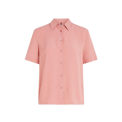 TOMMY HILFIGER Camicia casual Camicia Donna a maniche corte Rosa - Francavilla Moda